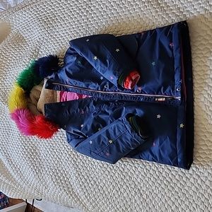 Mini Boden 5-6Y (116 cm) Two-piece Star Winter Jacket